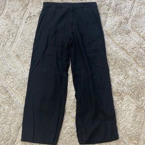 Abercrombie & Fitch Wide Leg Pants in Black